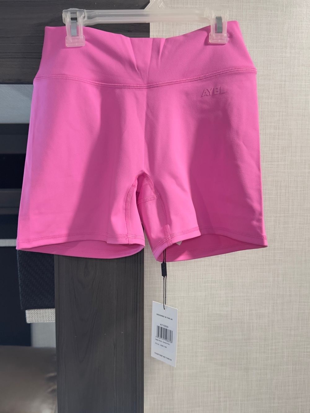 AYBL Hot Pink High-Rise Bike Shorts
